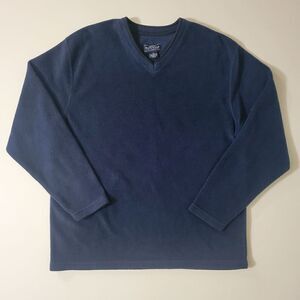 Sonoma Goods For Life® Men's Fleece V-neck Navy Pullover